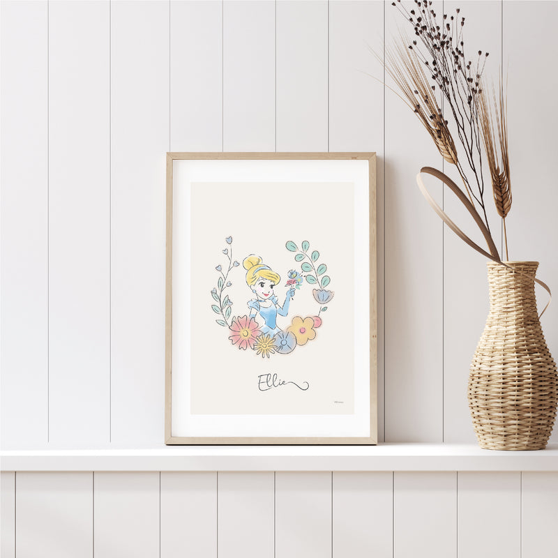 Disney's Princess Watercolour Poster