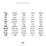 Pantry Label Sets