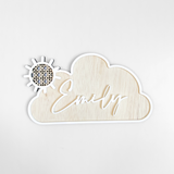 Rattan Sunny Day Name Plaque
