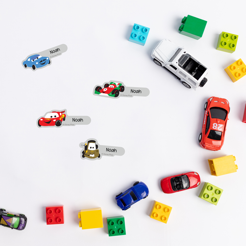 Pixar Car-toons Name Stickers