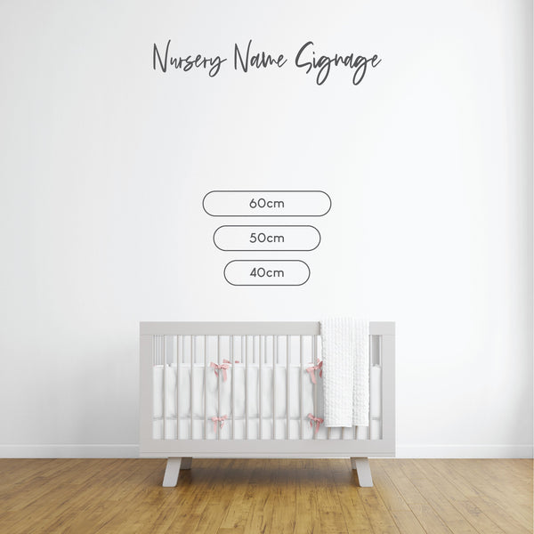 Rectangular Nursery Signage