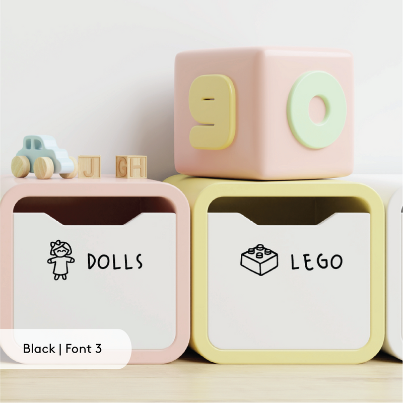 Custom Toy Bin Label
