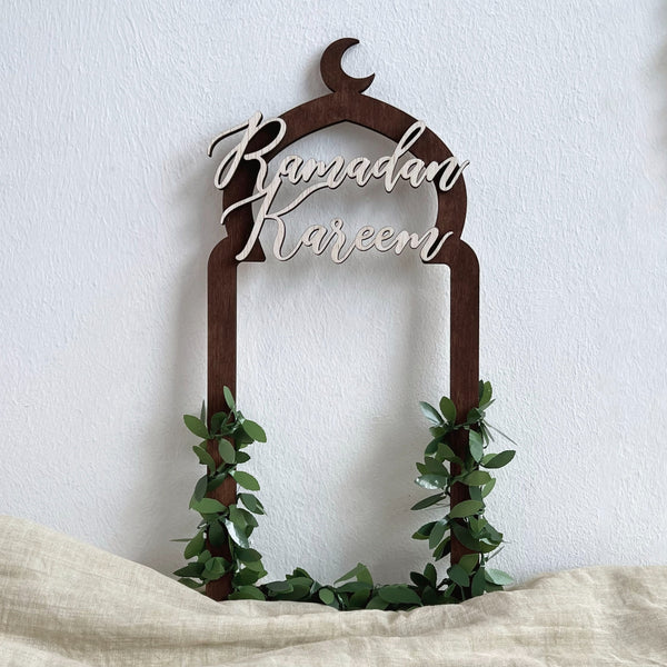 Rustic Mosque Wreath Plaque