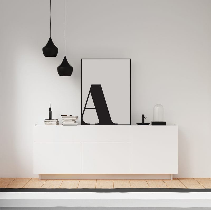 Monochrome Typography Poster - Urban Li'l