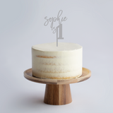 Custom Name & Numeral Age Cake Topper