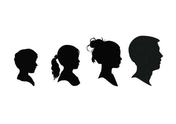 Silhouette Family Poster - Urban Li'l