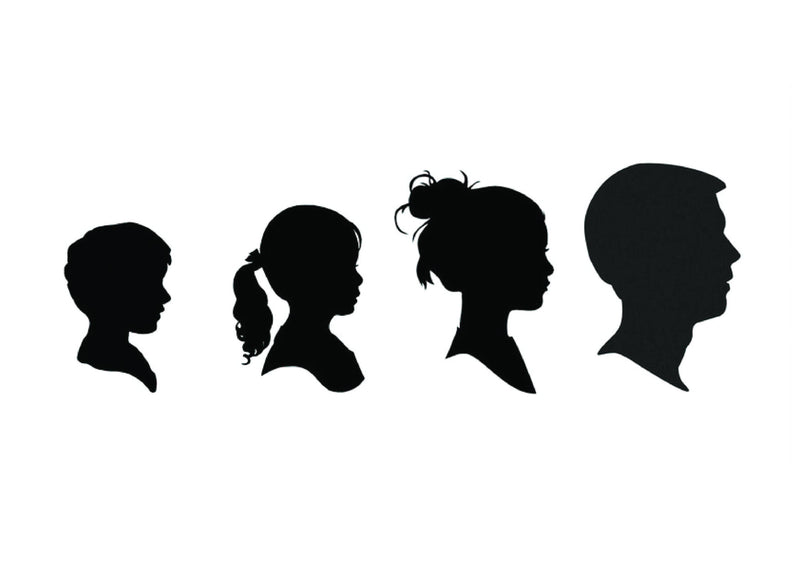 Silhouette Family Poster - Urban Li'l