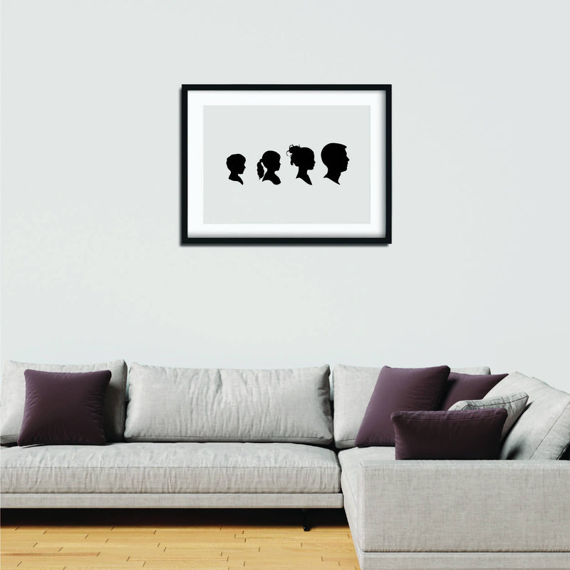 Silhouette Family Poster - Urban Li'l