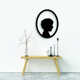 Silhouette Oval Plaque