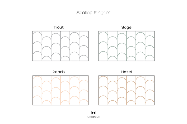 Scallop Fingers Kitchen Backsplash by Styledbypt x Urban Li'l
