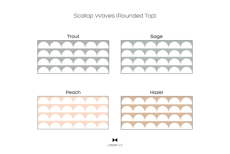 Scallop Waves Kitchen Backsplash by Styledbypt x Urban Li'l