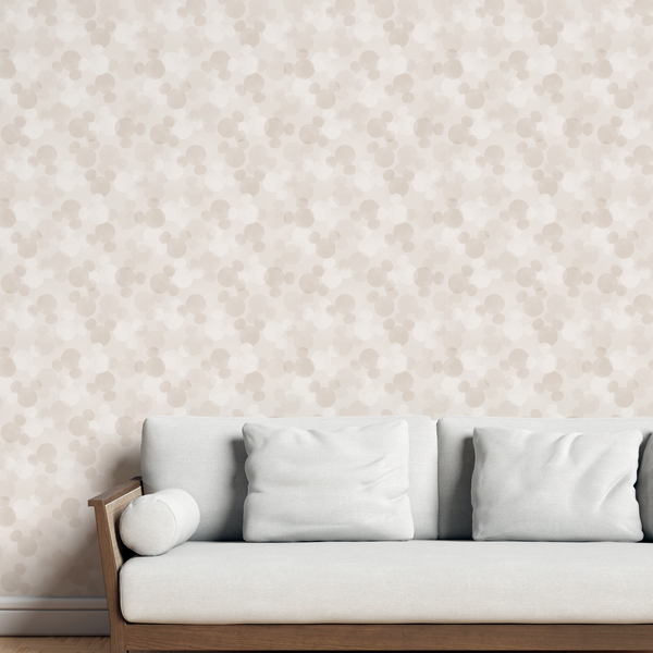 Mickey Textured Mickey Motif Wallpaper