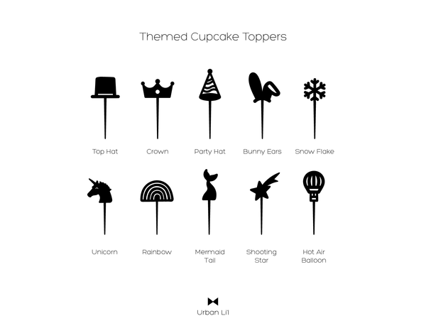 Themed Cupcake Topper