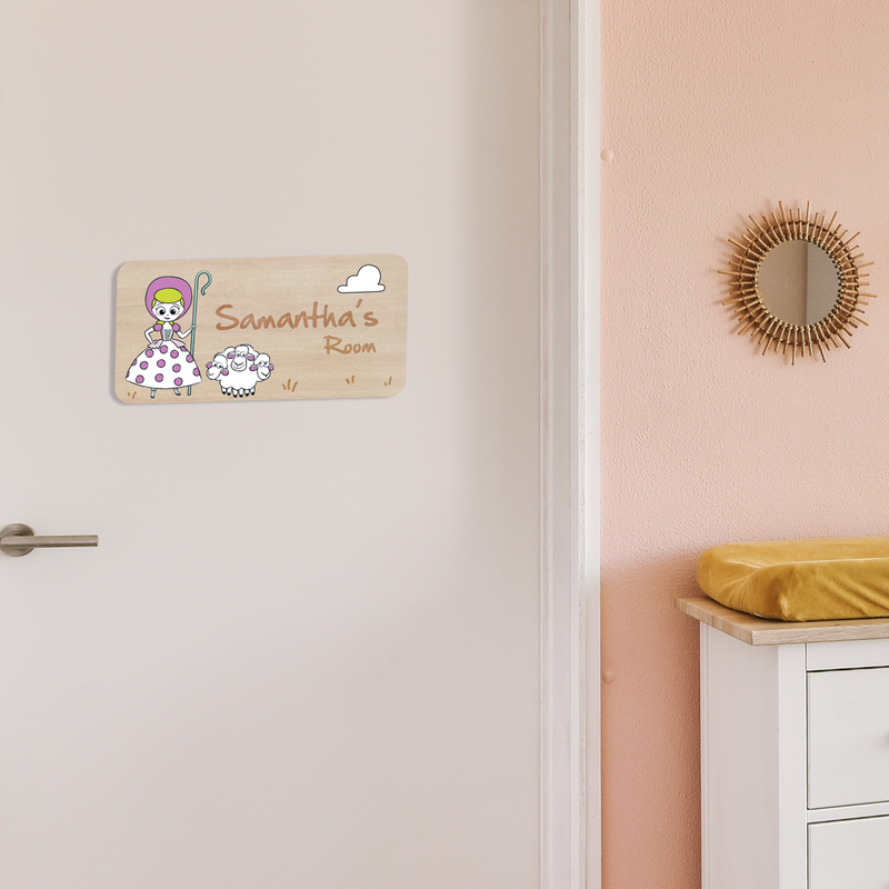 Toy Story Bo Peep Custom Name Room Signage