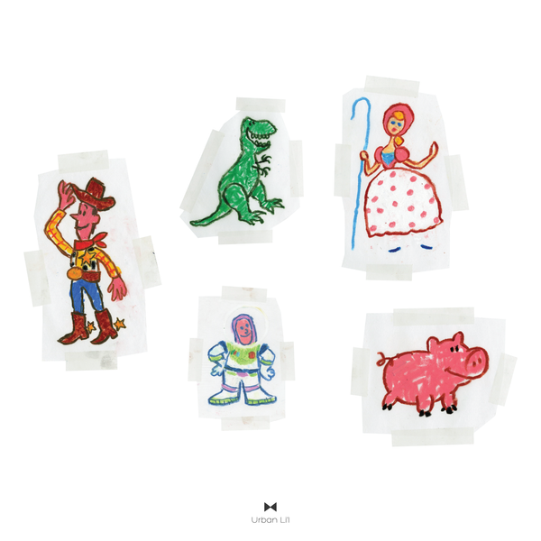 Toy Story Andy's Drawings Fabric Decal