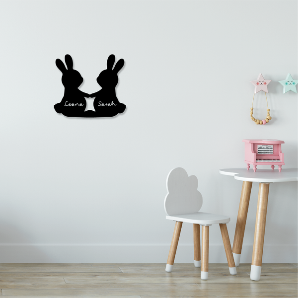 Twinny Bunny Plaque