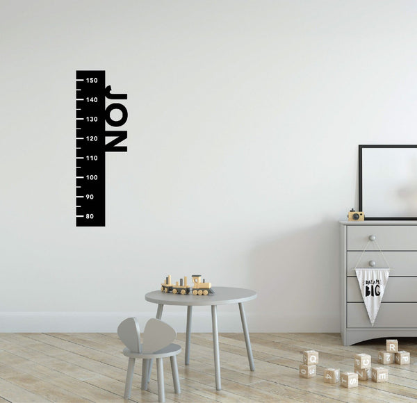 Name Ruler Height Chart Fabric Decal