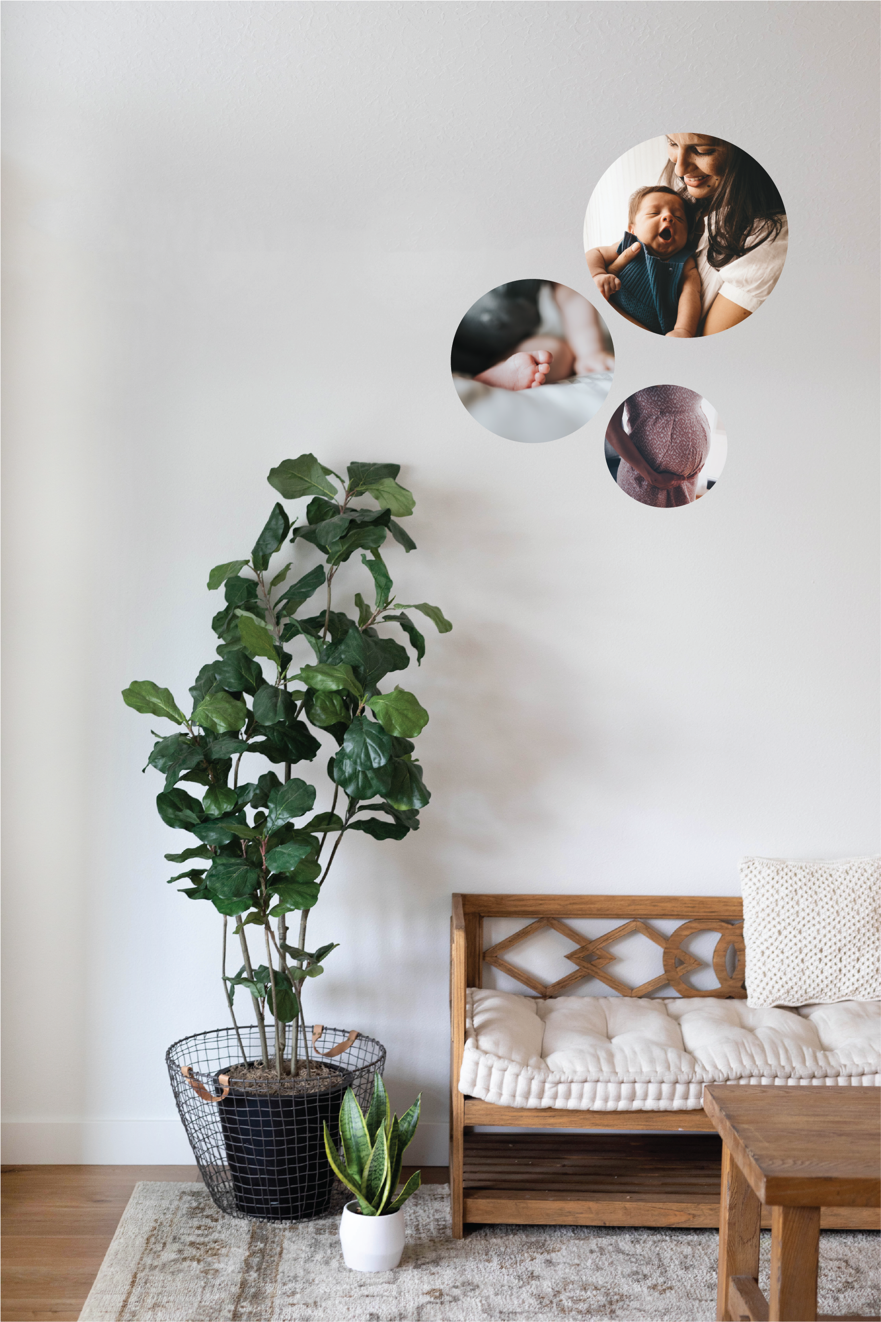 Picture Perfect Fabric Wall Decal | Round
