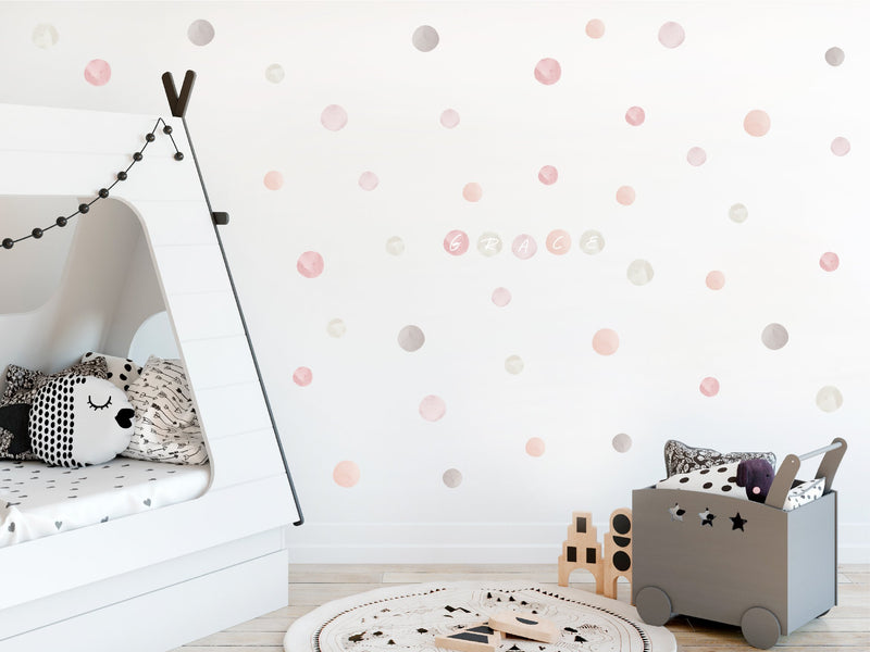 Watercolour Dots Fabric Decal