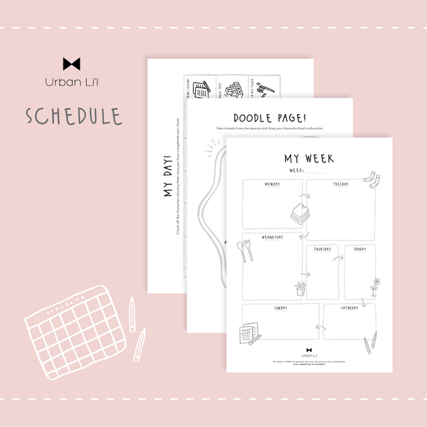 Schedules Printable (new) - Urban Li'l