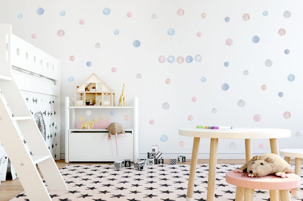 Watercolour Dots Fabric Decal