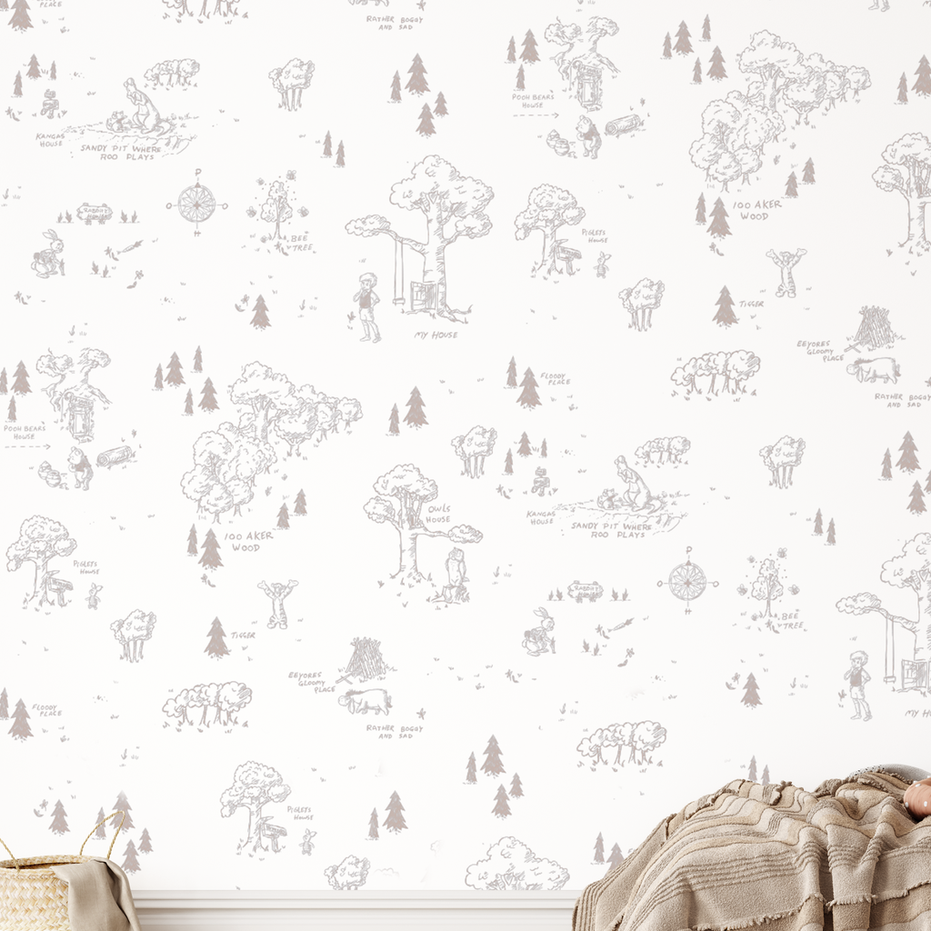 100 Acre Wood Winnie the Pooh Inspired Digital Background  Etsy