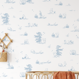 Story of Pooh Toile de Jouy Wallpaper