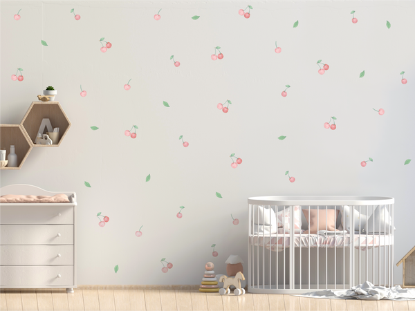 Cherries Me Fabric Decal by Houseofchais x Urban Li'l