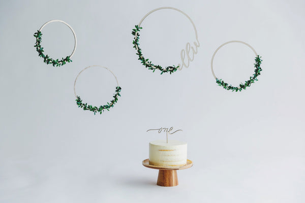 Calligraphy Hoop Wreath Set - Urban Li'l