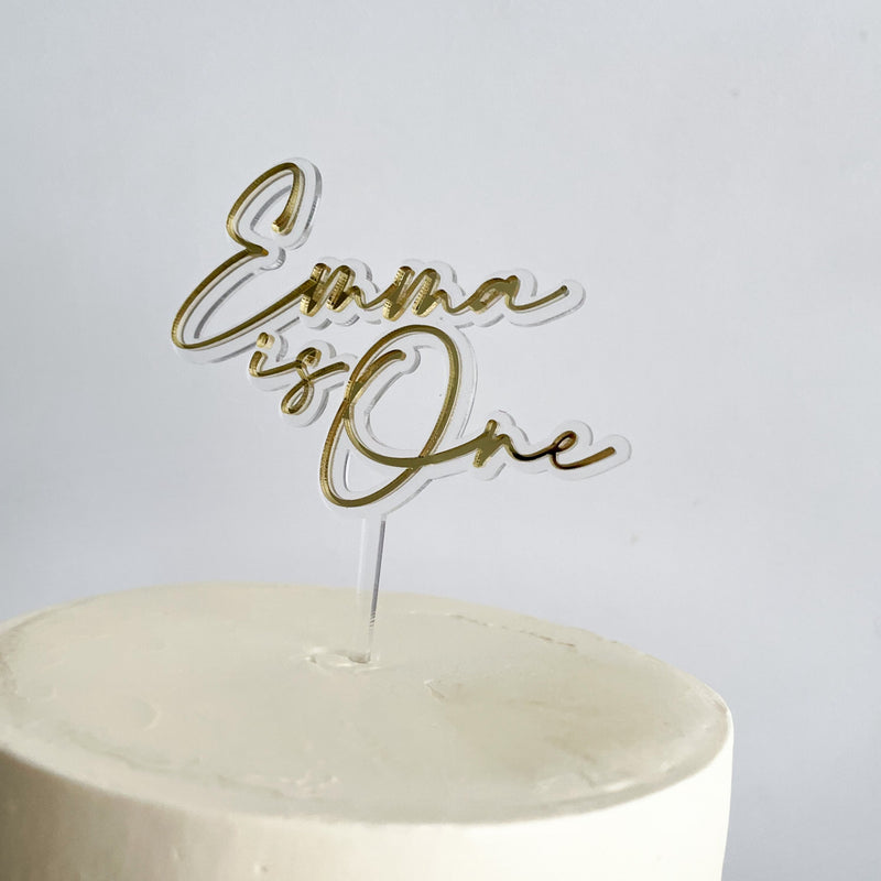 Custom Floating Contoured Cake Topper