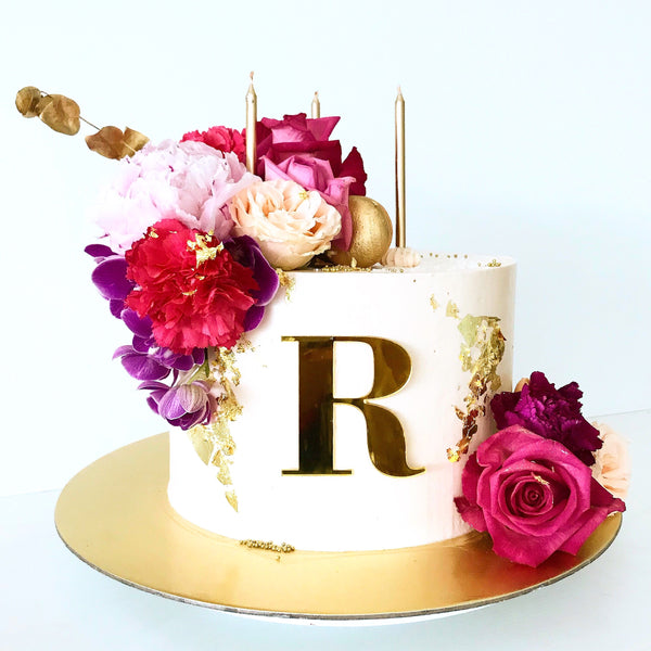 Custom Initial Cake Tag