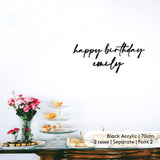 'Happy Birthday xxx' Backdrop Signage
