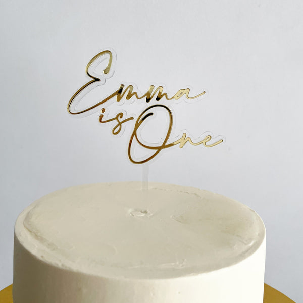 Custom Floating Contoured Cake Topper