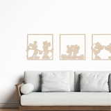 Mickey & Minnie Framed Silhouette Plaque
