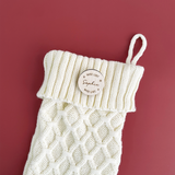 Santa's Nice List Knit Stocking
