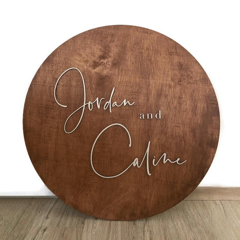 Wedding Pop-up Signage -Round