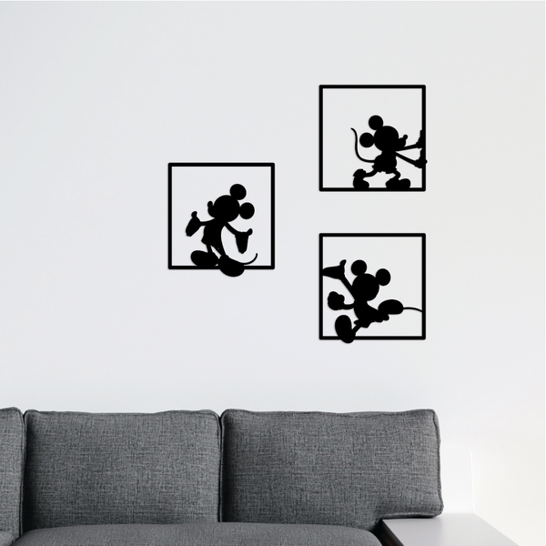 Mickey Framed Silhouette Plaque